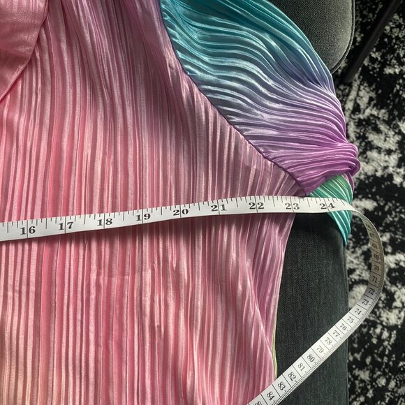 NWT Dressed in LALA Rainbow Dream Long Sleeve Plissé Set, Size S - Picture 5 of 16